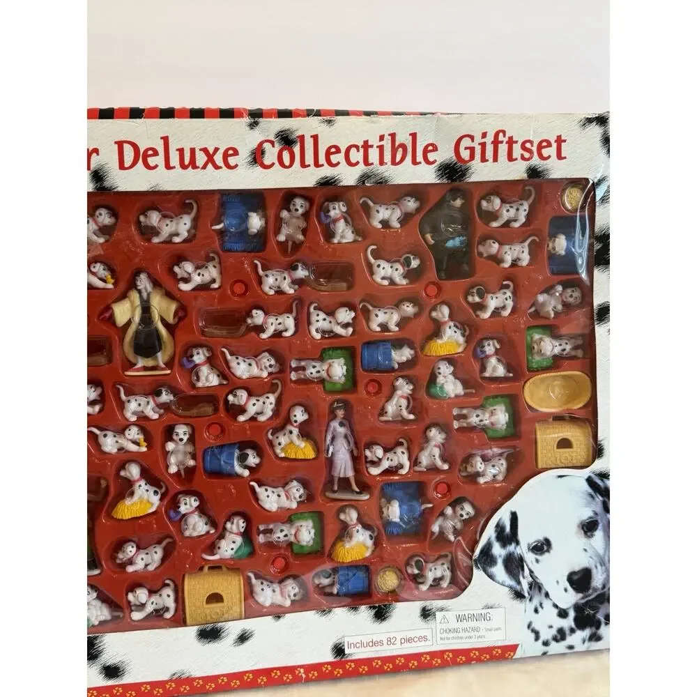 1999 Mattel Disney 101 Dalmatians Super Deluxe Giftset #66466 82 Pc Vintage